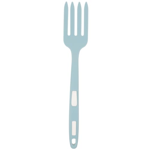 Cabilock Ergonomic Dinner Fork Large Silicone Fork Salad Silverware Spaghetti Tongs Kitchen Gadget