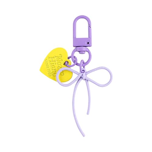 NUEAYMS Llavero colgante, elegante llavero de nudo de mariposa, colgante de aleación de moda, llavero de teléfono para mujeres y estudiantes