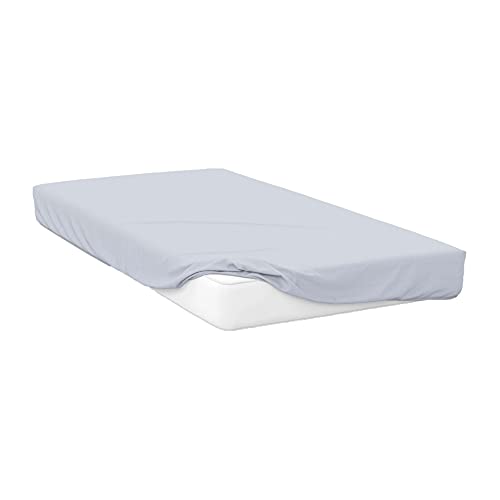 Image of Belledorm 200 Thread Count Egyptian Cotton Fitted Sheet - Single, Ocean