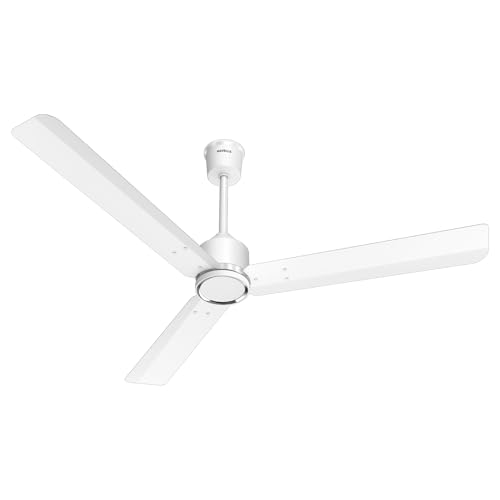 Image of Havells NEON BLDC 1200mm Premium Ceiling Fan with 100% Pure Copper| 5 Star Rating | Remote Controlled | Watt: 28|Air Flow: 220 cmm|Speed: 350 RPM| 2 Years Warranty (White Satin)