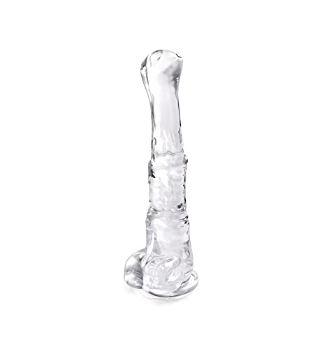 Aobrong 25cm Penis Dildo für Frauen, Weicher Realistischer Pferd Gelee Dildo mit Sauger für Damen Paare Erwachsene Sex Spielzeug & Spiele (Klar S)