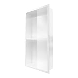 Odass | Shower Niche | 24" X 12" | NO Tile Needed ­| Rectangular Stainless Steel #304 Niche | Matt W