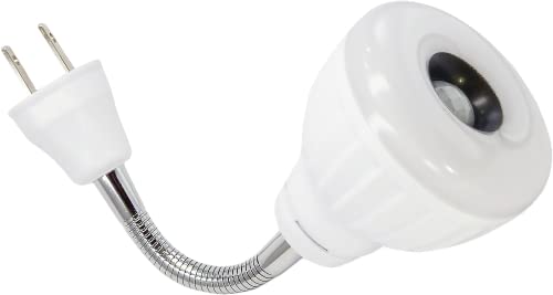Image of LED Motion-Activated Sensor Dusk To Dawn PIR Night Light AC Outlet Directional Flexible Rotatable 360 Socket Plug-in Wall Stairs Lamp Indoor Closet Cabinet Toilet Garage Ceiling Basement (5W 3000K)
