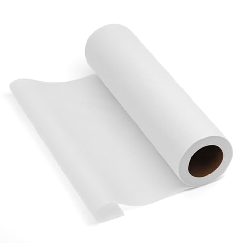 Wamkon 30 cm x 13 7 m Bügelvlies weiß Vlieseline zum Aufbügeln leicht Bügelflies Bügelvlies zum Verstärken 30 g/m zum Nähen Quilten Basteln Schneidern