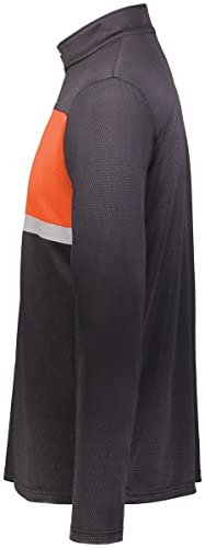 Holloway Sportswear Prism Bold 1/4 Zip Pullover L Black/Orange4