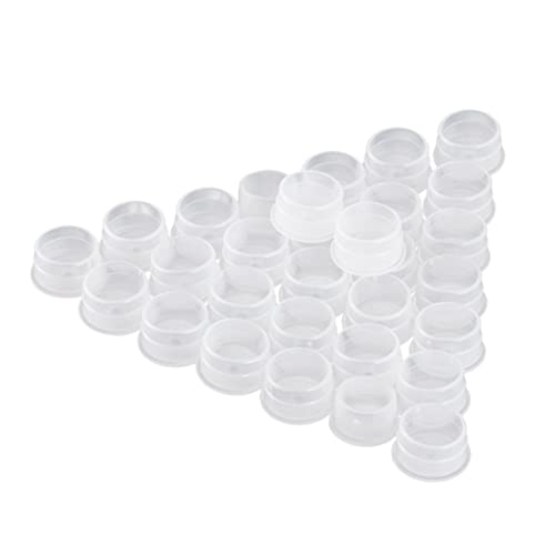 NOLITOY 30 Pieces Pp Plastic Anti-leak Plug Leakproof Seals for Cosmetic Bottles Beverage Cans 20mm Diameter