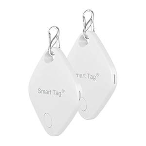 Key-Finder-Bluetooth-Luggage-Tracker-tag-Locator-Works-with-Apple-Find-MySmart-Tracker-for-Suitcase-Bag-Backpack-WalletReplaceable-Battery-Smart-tag-Item-Finder-2-Pack