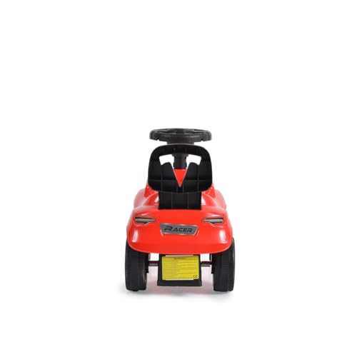 Moni Rutschauto Muse, Rutscher, Musikfunktion, Rückenlehne, Lenkrad, ab 3 Jahren, Farben:rot – Bild 6