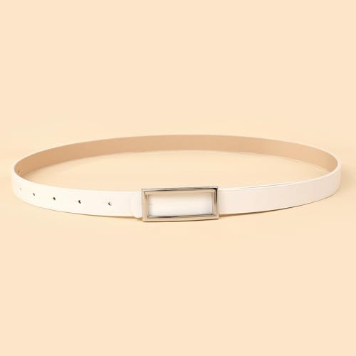 Women's Faux Leather Belt Skinny Adjustable Belts Fashion Faux Fur Buckle Metal Buckle Brushed Basic2