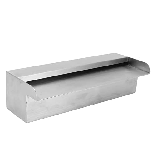 Fonte de piscina em cascata, cortina de água de piscina de rosca G1, luz LED multicolorida de 12V 30