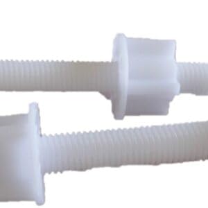 Tornillos para sanitario de nylon 4 pulg x 3/8 pulg NuFlush miniatura 5