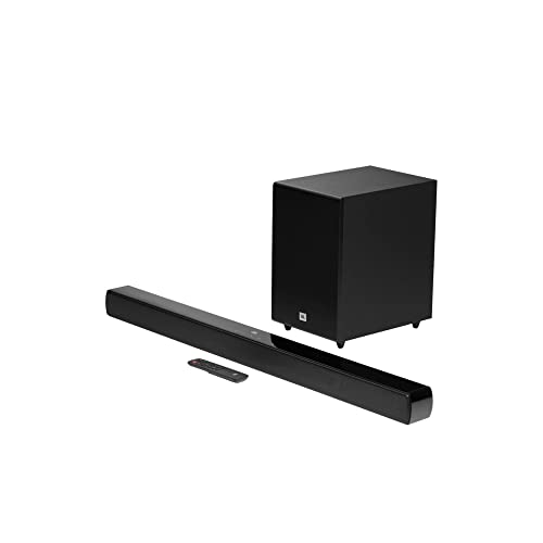 JBL Cinema SB170 Barra de Sonido con Subwoofer Inalámbrico 2.1 Bluetooth, 220 W de Potencia, Dolby Digital, con HDMI ARC, Óptico - Negro