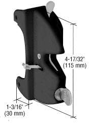 C.R. LAURENCE LLA2BL CRL Black Lokk-Latch "Series 2" for Square Post
