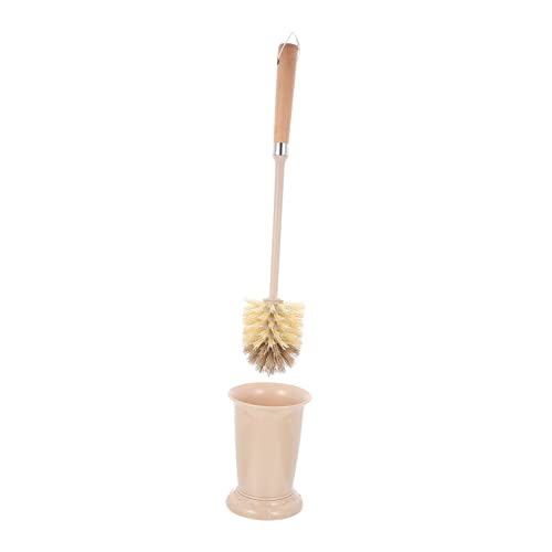 UKCOCO Cepillo de Baño con Soporte y Mango Limpiador de Inodoro Cerdas Resistentes para Limpieza Profunda Diseño Moderno para Hogar