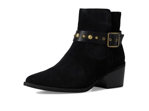 Clarks Clarks Womens Morzine Buckle Black Suede 10 Medium