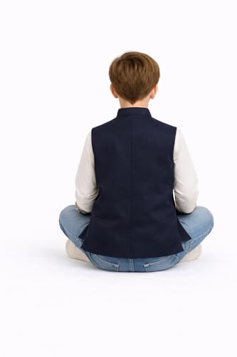 Image of BABY BOSS Stylish & Soft Sleeveless Waistcoat Nehru Jacket for Kids Boys