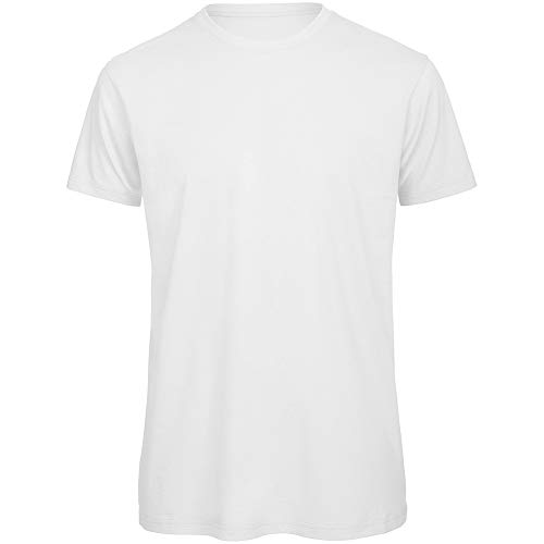 B&C - Favourite - Maglietta a Manica Corta in Cotone Biologico - Uomo (S) (Bianco)