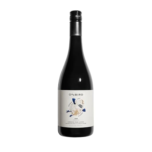 Oddbird GSM Non Alcoholic Red Wine, Gluten Free, Non-Alcoholic Dry Red Wine, Zero Proof with Dealcoholized Grapes from South of France, Acidic Earthy Notes with Fruit Touches. 25.4 fl oz Bottle