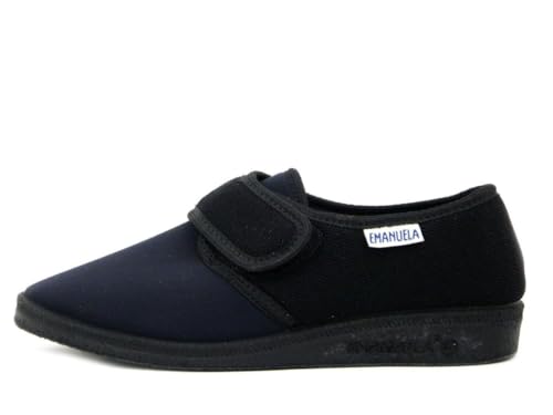 Pantofole EMANUELA DONNA - ART. 655 COLOR NERO VELCRO E TESSUTO...