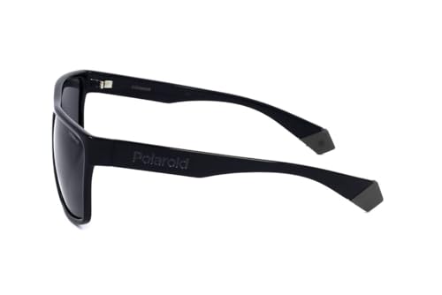 Polaroid Sunglasses Men's PLD 6076/S Square Sunglasses, Black/Polarized Gray, 60mm, 16mm3