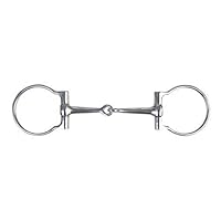 HKM SPORTS EQUIPMENT Western D-Ring Snaffle, einfach gebrochen, 125 mm