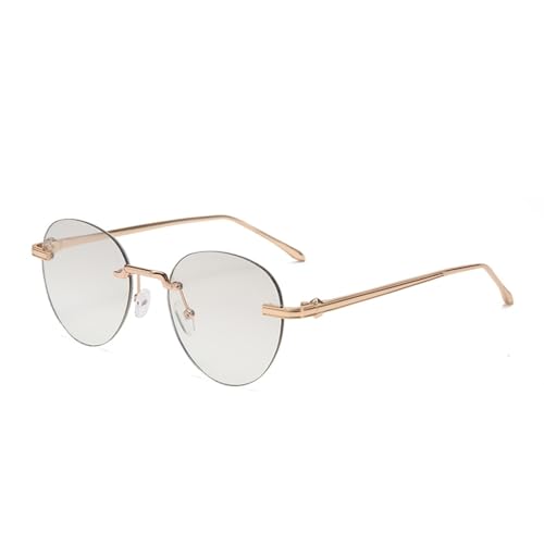 Lunettes de soleil sans monture légères anti fatigue oculaire avec pont métal