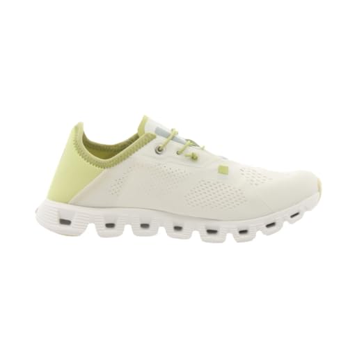 On Women's Cloud 5 Coast Running Shoes, Ivory/Acacia, 6.5 US2