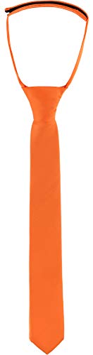 Ladeheid Kinder Jungen Krawatte KJ (31cm x 4cm, Orange)