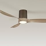 Casa Vieja 54" Magnolia Bronze Indoor/Outdoor LED Hugger Ceiling Fan