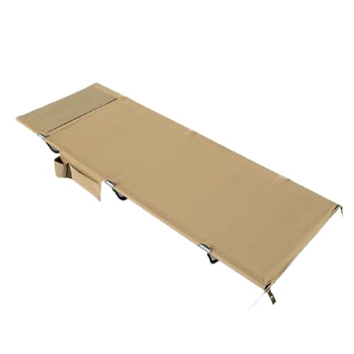 Camping Cot Portable Easy-to-Assemble Folding Outdoor Bed Mat Office Nap Sleeping(Gray)