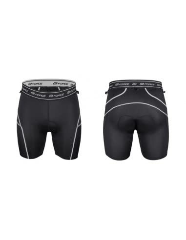 FORCE Pantaloni MTB F BLADE con fondello gel BLU - L