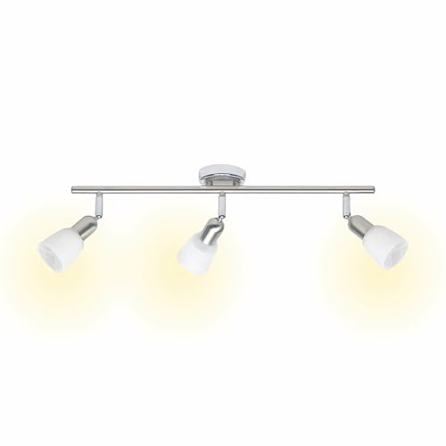 Brilliant Sofia Spotrohr, 3-flammig, 3x E14 max. 40 W, Metall/Glas, eisen/chrom 55316/77