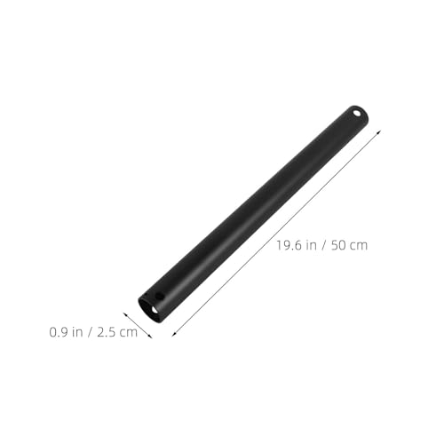 Varilla extensión ventilador techo negra de hierro con diseño moderno elegante 3
