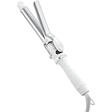 SALONIA サロニア セラミック カール ヘアアイロン コテ 25mm 海外対応 耐熱ポーチ付 SL-008SW ホワイト