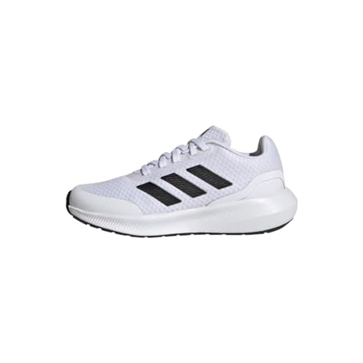 adidas RunFalcon 3 Lace Shoes, Zapatillas para Correr, Cloud White/Core Black/Cloud White, 37 1/3 EU