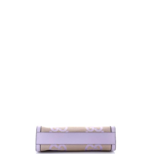 Pre-Loved Ophidia Chain Shoulder Bag Jumbo GG Canvas with Leather Small, Purple4