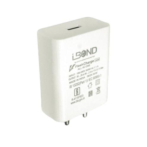 Image of Flash Charger 144W | Universal High-Speed Mobile Charger | Made in India | BIS Certified | Smart Output 5V /2.4A | Compatible with Android, iOS & USB Type-C Devices
