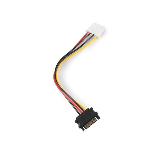 Cable adaptador de energía SATA a IDE 15 Pin macho a IDE 4 Pin hembra miniatura 5
