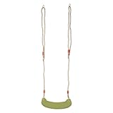 small foot Schaukel Himmelsstürmer, ab 3 Jahren, witterungsbeständig, Outdoorspielzeug, 10876 Kinderschaukel, 42 x 17 x 10 cm, Seil Länge ca. 190 cm, Grün