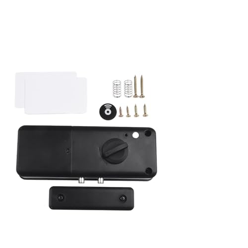 Lecreatekit Cerradura de puerta inteligente para ttlock, cerradura invisible de madera con aplicación y control de tarjeta IC, compatible con Bluetooth, construcción ABS