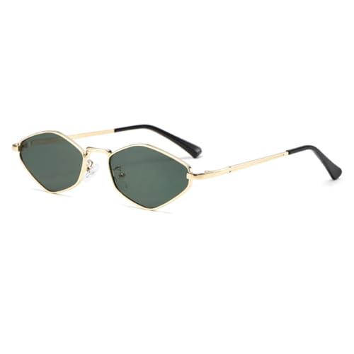 Lunettes de soleil UV400 femmes protégeant les yeux avec monture fine métal