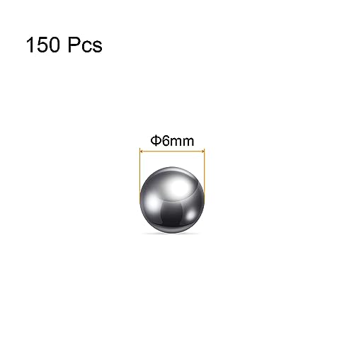 QUARKZMAN 150 sztuk Precyzyjne kulki 6mm Średnica 304 Stal nierdzewna łożyska