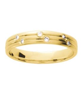 Alliance Mariage Or et Diamants KLER 61 : bague de mariage haut de gamme pour femme