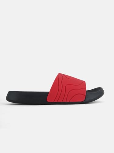 Image of Men & Boys Embossed Sliders | Soft EVA Flip Flops & Slippers