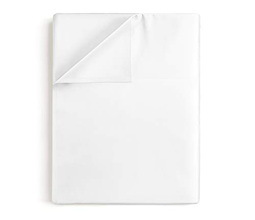 Queen Size Flat Sheet - Single Flat Sheet Queen - Queen Flat Sheet Only - Flat Sheet Deep Pocket - Flat Sheet for Queen Mattress - Softer Than Egyptian Cotton - Queen - 1 Flat Sheet Only