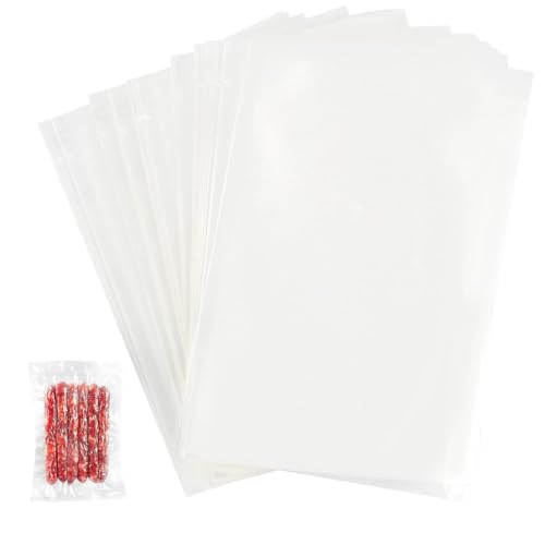 100 Pcs Vacuum Sealer Bags Food 10X15cm Heat Seal Bags Small Precut Storage Bag Plastic Grocery Sealable Machine Bag for All Types Sealer Machines Storage Cookie Bean Tea