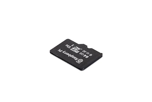 Raspberry Pi 64GB microSD Card, A2 Class, V30, XC I, DDR50 and SDR104 Compatible