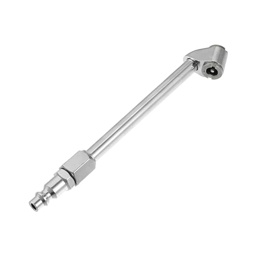 QUARKZMAN 1 Satz Doppelkopf Auto Reifenfüller Ventil Silberfarben