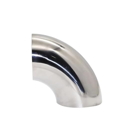 Raccord coude 90 degrés inox 304 de 60mm pour réparer un échappement voiture abîmé