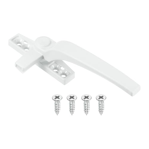 uxcell 1Pcs Casement Window Locking Handle, Zinc Alloy Locking Handle Grasp Grip Right Hand for Window, White